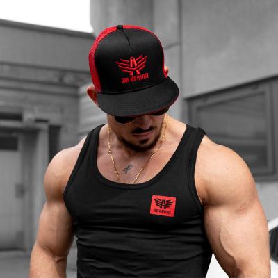 Férfi siltes sapka Iron Aesthetics Snapback Go, black/red