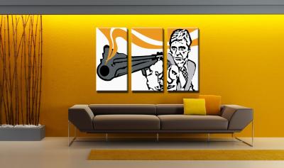 Kézzel festett POP Art festmény AL PACINO 3 darab al7 | különböző méretek