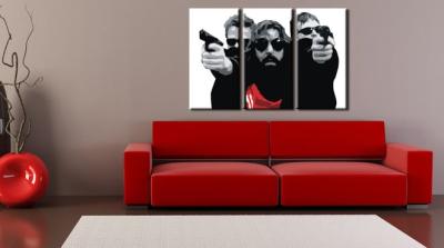 Kézzel festett POP Art festmény A bondock szent 3 darab tbs | különböző méretek