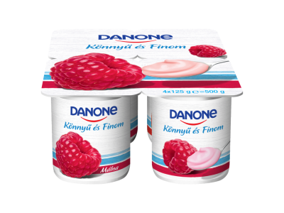 Danone könnyű és finom joghurt málna 4x125g