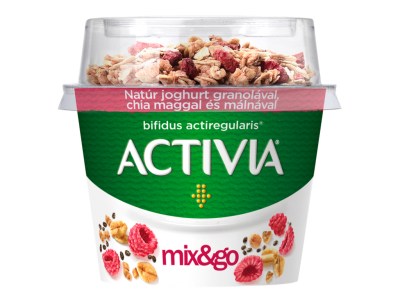 Danone Activia Mix&Go natúr jogh. granola-chia-málna 170g