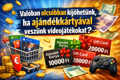 Valóban olcsóbban kijöhetünk, ha ajándékkártyával veszünk videójátékokat?