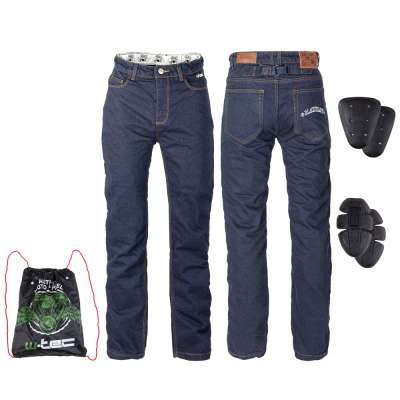 Motoros farmer nadrág W-TEC Resoluto kék 