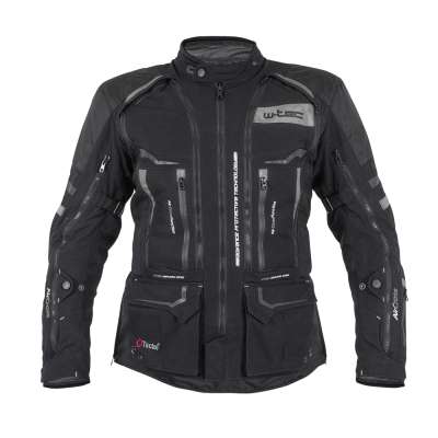 Motoros kabát W-TEC Aircross fekete-szürke 