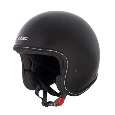Chopper bukósisak W-TEC Badachos fényes fekete 