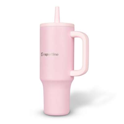 Termosz inSPORTline Cocoanna 1200 ml, keskeny alsórész, nagy kapacitás, duplafalú rozsdamentes acél rózsaszín