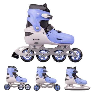 Állítható 4 az 1-ben korcsolya inSPORTline Foursimo, Comfort Fit illeszkedés, MicroLock biztonsági csat, AdjusTouch méretbeállító gomb 