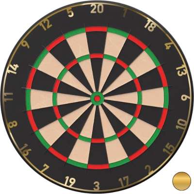 Csere számok darts táblához Bull's Number Ring 3 db vegyes színben