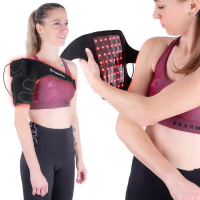 Infravörös vállbandázs inSPORTline Infracor Shoulder, intenzív izomlazítás, tépőzáras rögzítés, elősegíti a regenerálódást