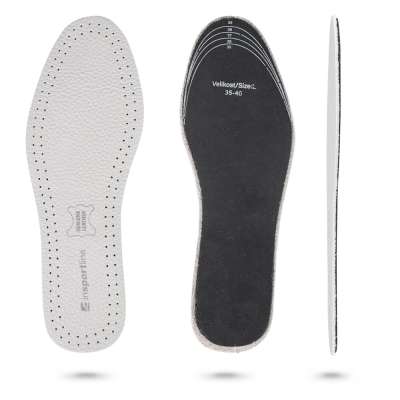 Bőr cipőbetétek inSPORTline Londys, alkalmazkodó anyag, minőségi marhabőr, légáteresztő perforációk, könnyen tisztítható 