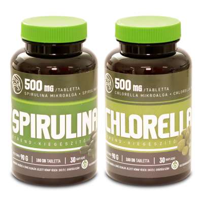 Spirulina és Chlorella tabletta