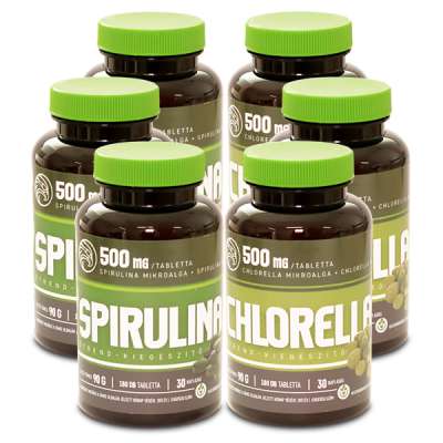 Spirulina és Chlorella tabletta