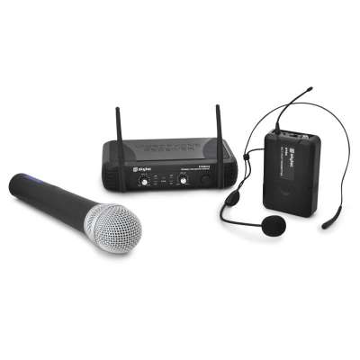 Skytec STWM722 vezeték nélküli mikrofon szett, UHF kézi mik