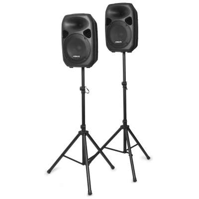 Skytec SPS-122, 700 W, aktív hangfal- és állványszett, AUX