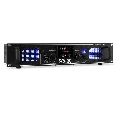 Skytec SPL 300MP3, 300 W, erősítő, MP3, USB, SD
