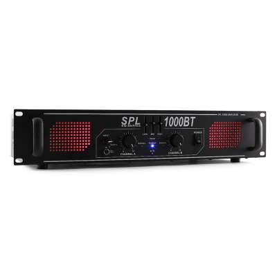 Skytec SPL 1000BT,1000W,hifi/PA erősítő,bluetooth,AUX,EQ,LED