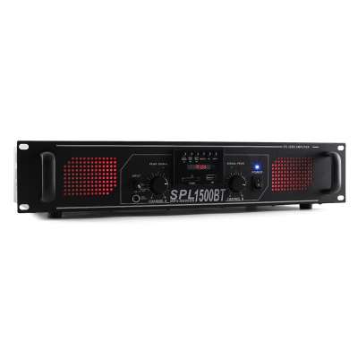 Skytec SPL 1500BTMP3,1500 W,hifi/PA erősítő,bluetooth,USB,SD