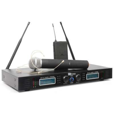 Power Dynamics PD732C, 2 x 16 csatornás UHF vezeték nélküli mikrofon rendszer
