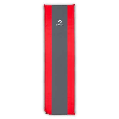 Yukatana Gooddream 10 Isomatte felfújható matrac, 10 cm vastag, önfelfújó, piros-szürke