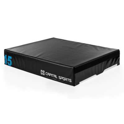 Capital Sports Rookso Soft Jump box, plyo box / plyometrikus doboz, 15 cm, fekete