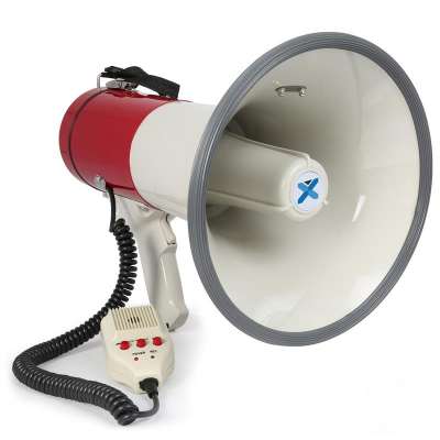 Vonyx MEG050, megafon, 50 W, felvételkészítő funkció, sziréna, mikrofon, működtetés elemekkel, pánt