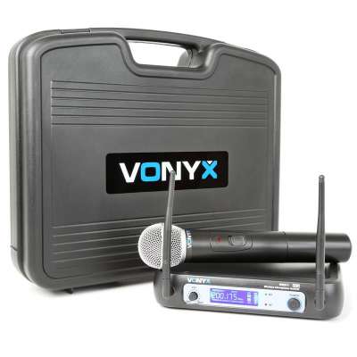Vonyx WM511, 1  csatornás VHF adó rendszer, koffer mellékelve