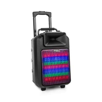 Ibiza Power 8“ED-MKII, 120 W, hordozható PA hangfal, bluetooth, USB/SD, FM, akkumulátor