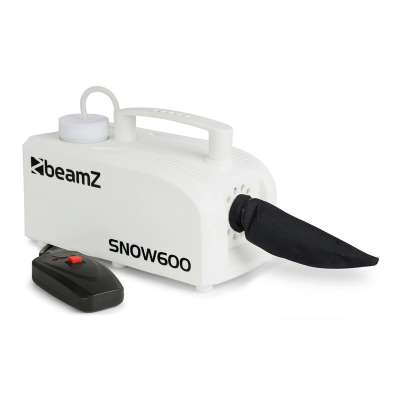 Beamz SNOW 600 hógép, 600 W, 0,25 l tartály, 5 m, kábeles távirányító, fehér