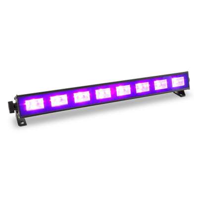 Beamz BUV93, LED bar, fekete LED fénysáv, 8 x 3 W, UV LED