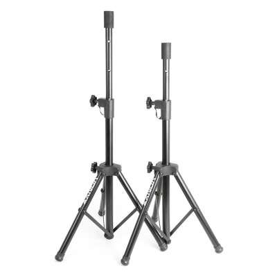 Vonyx PA hangfal állvány pár, 2 x hangfal állvány, 69-135 cm-es karima, fekete