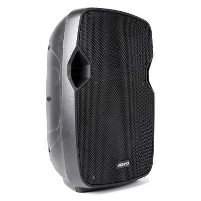 Vonyx AP1000ABT, 400 W, fekete, hi-end aktív hangfal, 10“-es, erősítő, bluetooth, USB