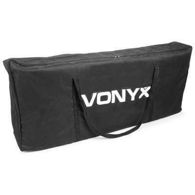 Vonyx DJ-Deck-Stand, hordtáska, 103x46x16cm (SzxMxM), DJ kellékek, fekete