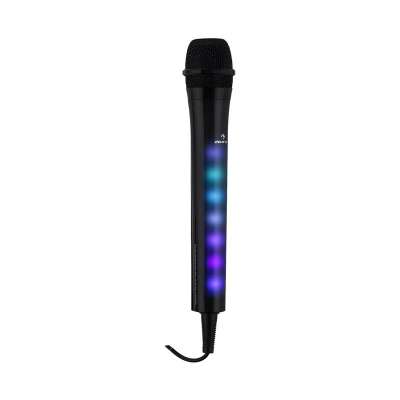 Auna Kara Dazzl karaoke mikrofon LED fényeffekttel, fekete