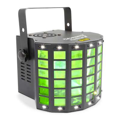 Beamz Radical 2 3 az 1-ben fényeffekt, 4x 3W RGBW LED, piros/zöld lézer, 4 DMX csatorna