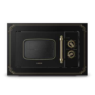 Klarstein Victoria 20, beépített mikrohullámú sütő, 20 l, 800 W, grill: 1000 W, fekete