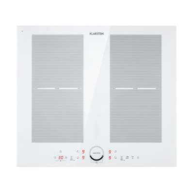 Klarstein Delicatessa 60, beépített indukciós főzőlap, 7000 W, 4 zóna, üvegkerámia, fekete
