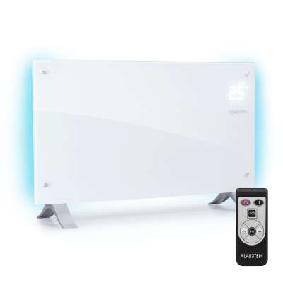 Klarstein Bornholm Curved Ambient, konvektor, 1000/2000 W, fehér
