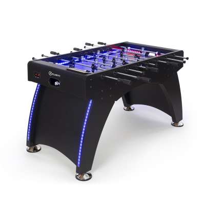 KLARFIT Arrowhead, asztali foci, 117 x 68, LED megvilágítás, automatikus gólszámláló, fekete