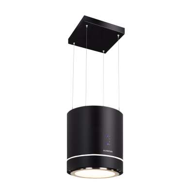 Klarstein Tron Ambience, sziget páraelszívó, Ø 38 cm, légkeringetés, 540 m³/ó, LED, fekete