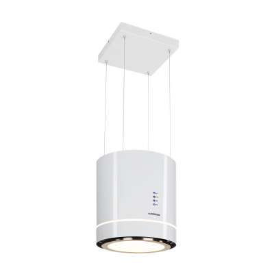 Klarstein Tron Ambience, sziget páraelszívó, Ø 38 cm, légkeringetés, 540 m³/ó, LED, fehér