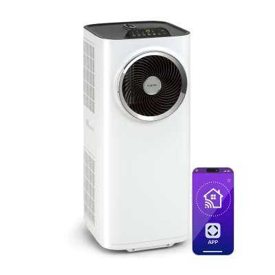 Klarstein Kraftwerk Smart10K, mobil klíma, 3 az 1-ben, 10 000 BTU, irányítás alkalmazás által, fehér