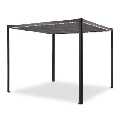 Blumfeldt Pantheon RemoteShade Ambient, pavilon, motorizált tető, LED lámpa