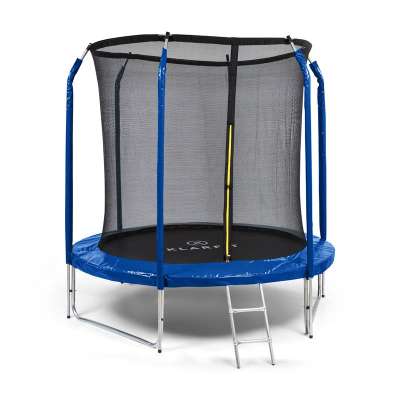 KLARFIT Jumpstarter, trambulin, 2,5 m Ø, háló 120 kg max., 195 cm Ø ugrófelület