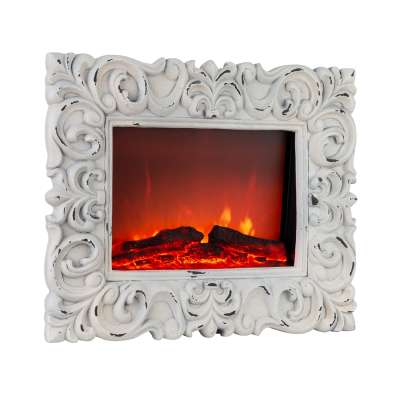 Klarstein Alpbach Snow, elektromos kandalló, 1800 W, 2 fűtési fokozat, 65 cm, fehér