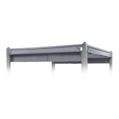 Blumfeldt Pantheon Cortina, pót tető, 3x3m, poliészter, 180g/m², szürke