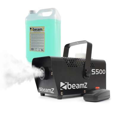 Beamz S500, füstgép, füstgép folyadékkal, 500W, 50 m³/perc