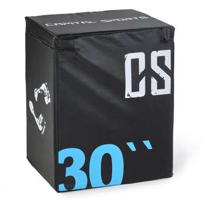 Capital Sports Rooko Soft Jump Box, plyo box, 76x61x51 cm, fekete