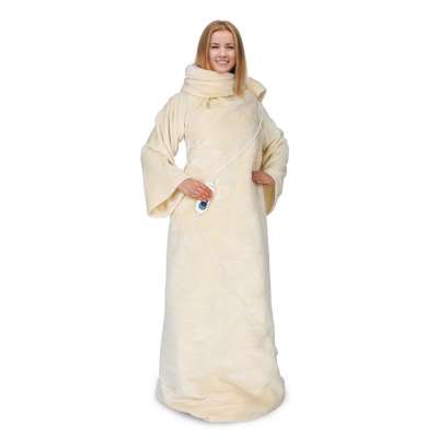 Klarstein Slanket, thermo takaró ujjakkal, 120 W, 155 x 180 cm, coral fleece