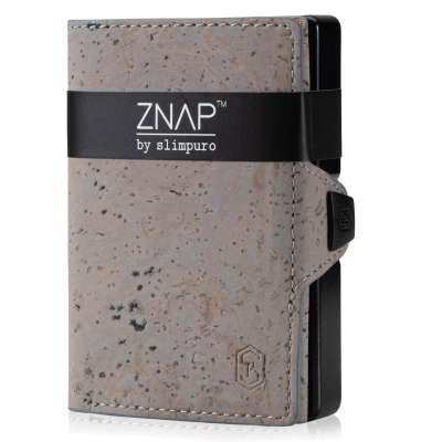 Slimpuro ZNAP, vékony pénztárca, 8 kártya, érmetartó, 8,9 x 1,5 x 6,3 cm (SZ x M x M), RFID védelem