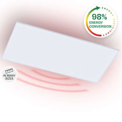 Klarstein Wondersky, infravörös mennyezeti hősugárzó, 120 x 60 x 6,5 cm (SzxMxM), 700 W,  IP45